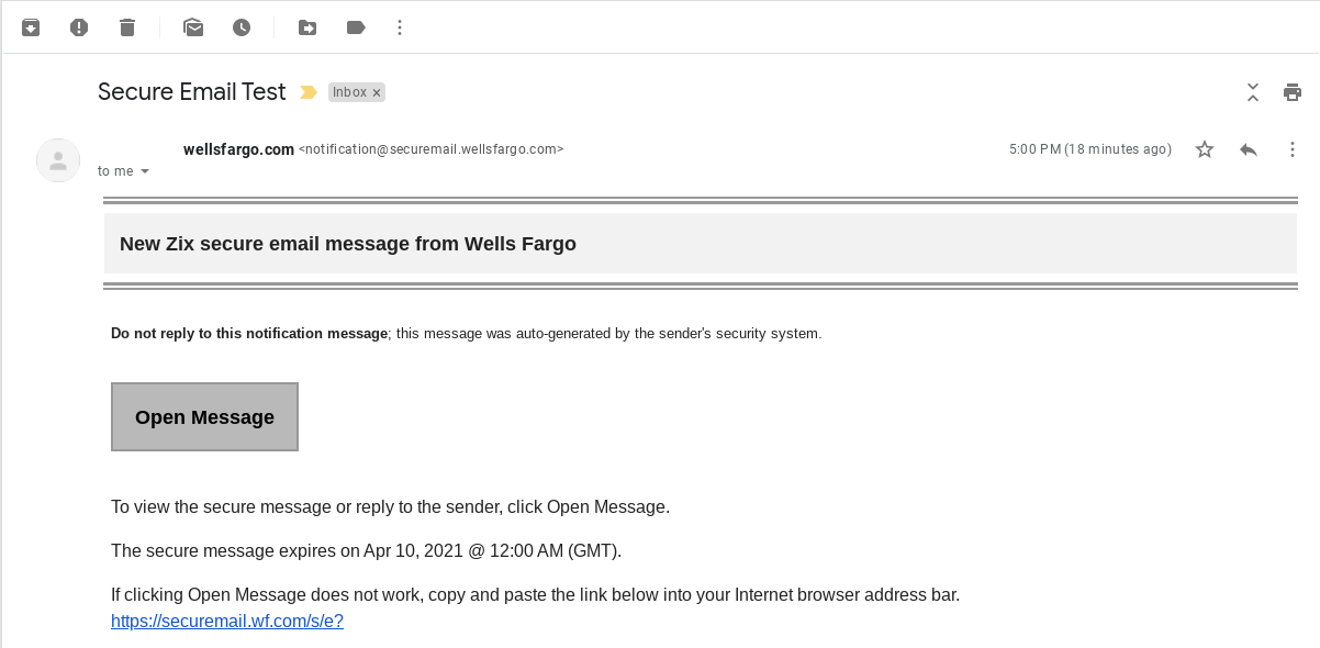 Secure Email Wells Fargo